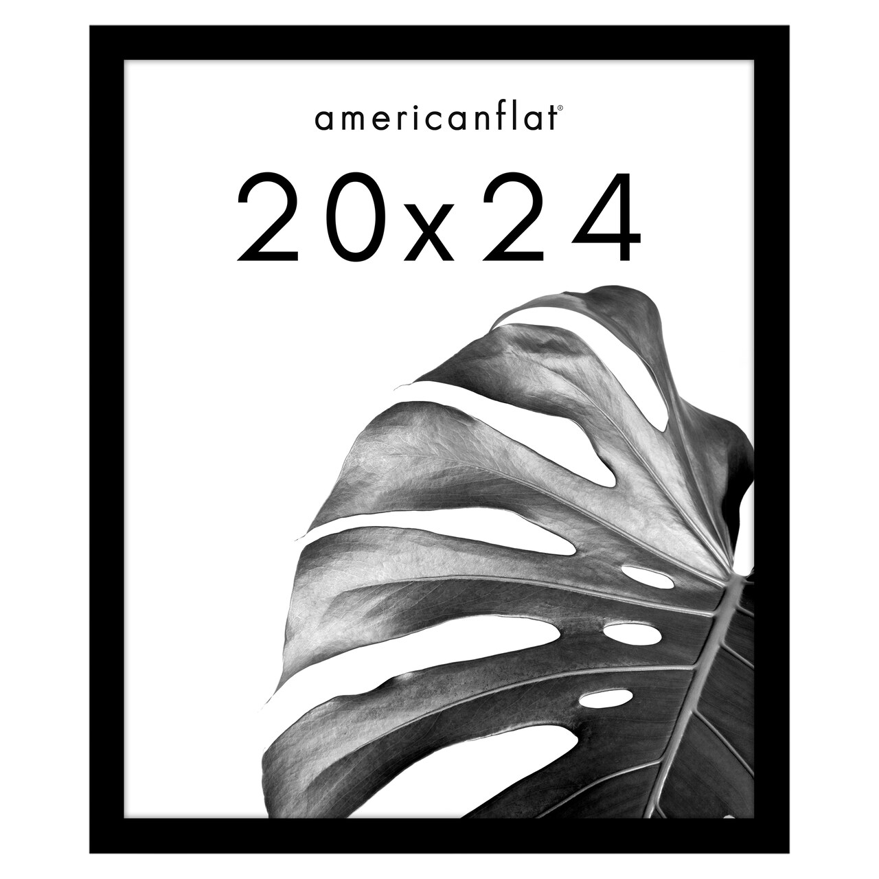 Americanflat Gallery Poster Frame - Wooden Picture Frame for Wall Art - Plexiglass Cover - Hanging Hardware for Horizontal or Vertical Display